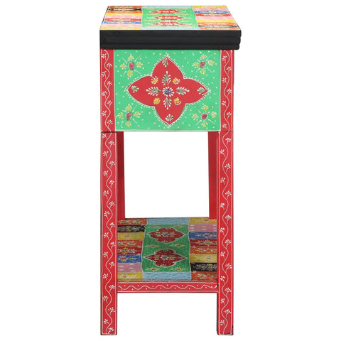 Konsolentisch bunt 100x30x75 cm aus Massivholz Mango