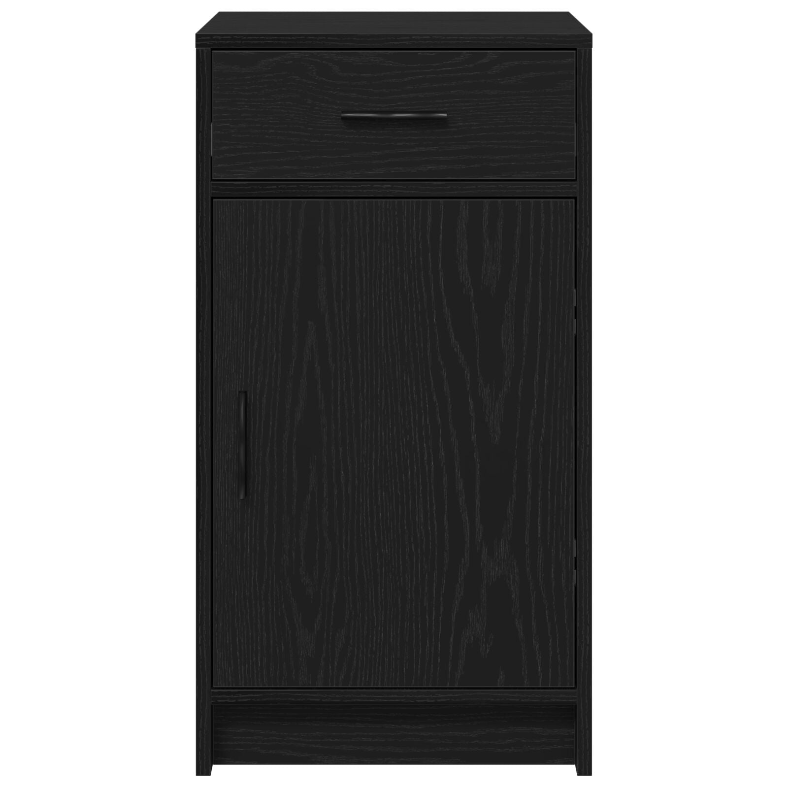 Sideboard Schwarz Eiche 40x41x75 cm Holzwerkstoff