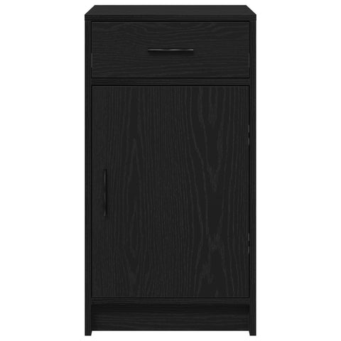 Sideboard Schwarz Eiche 40x41x75 cm Holzwerkstoff