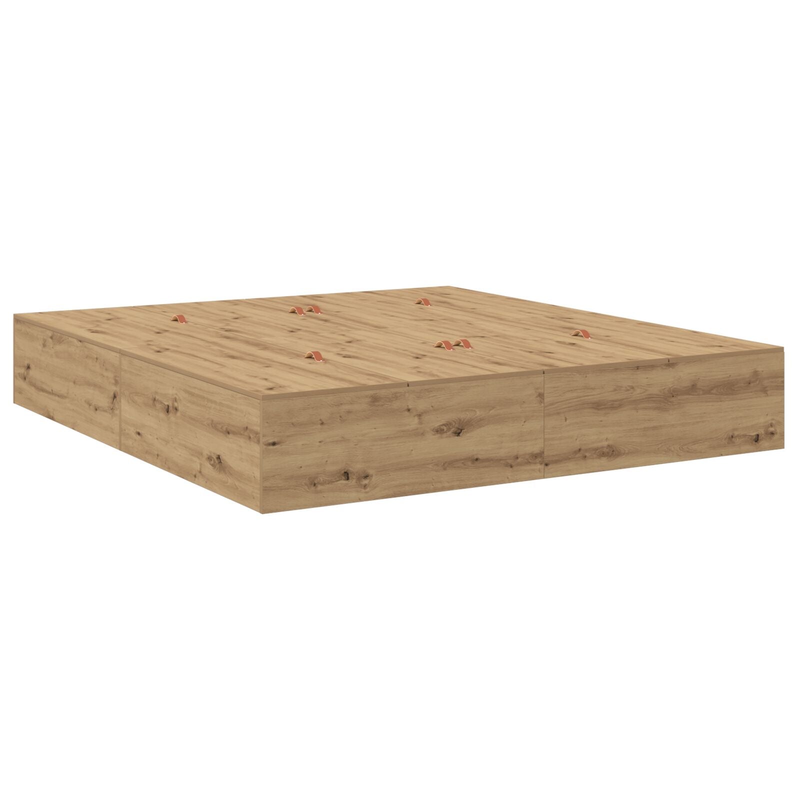Aufbewahrungsbettgestell Artisan Eiche 200x200 cm