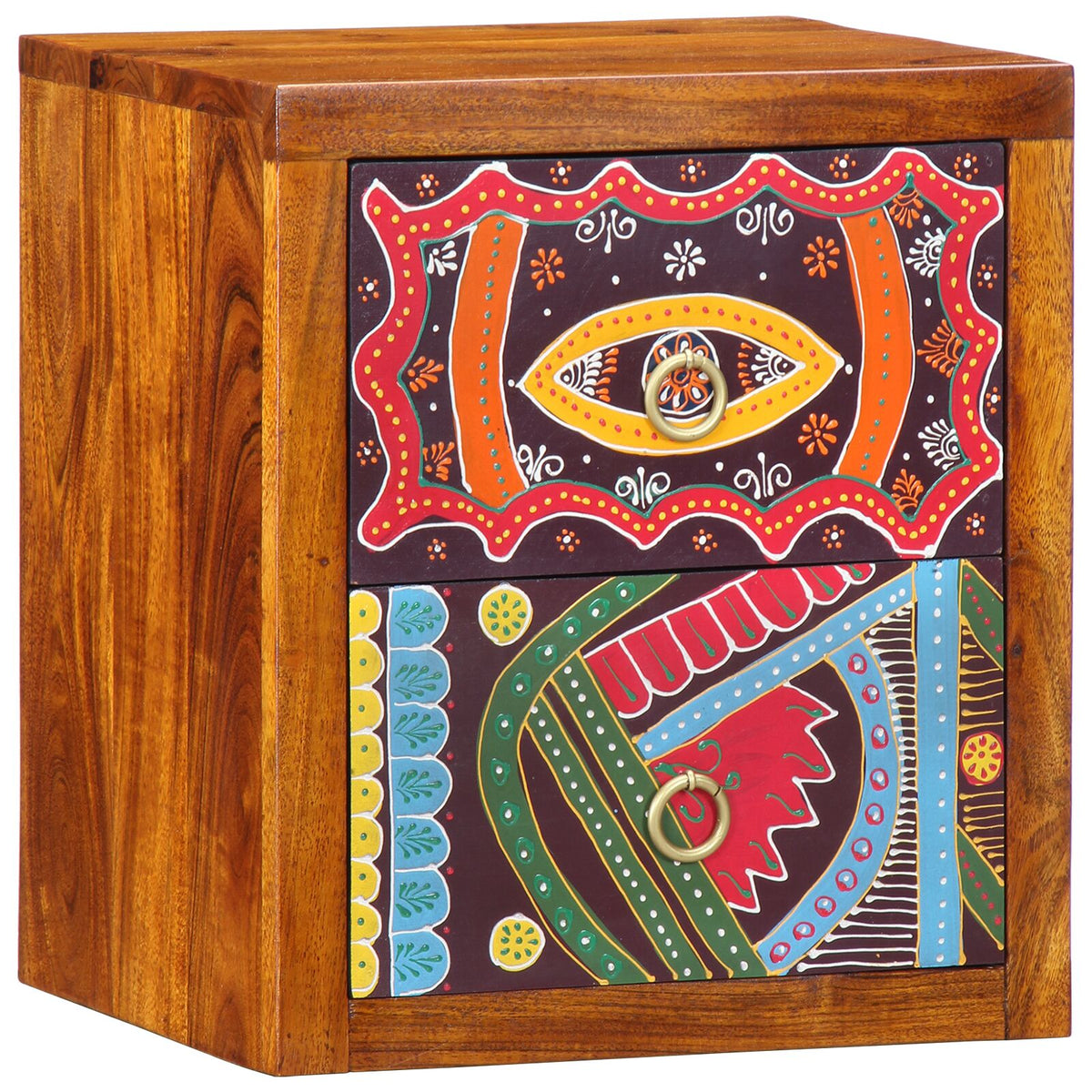 Nachttisch 35x30x40 cm Massivholz Akazie