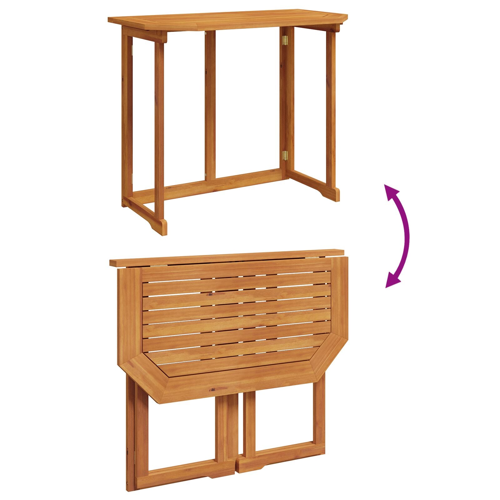 3-teiliges Garten-Bistro-Set mit Kissen aus massiven Akazienholz