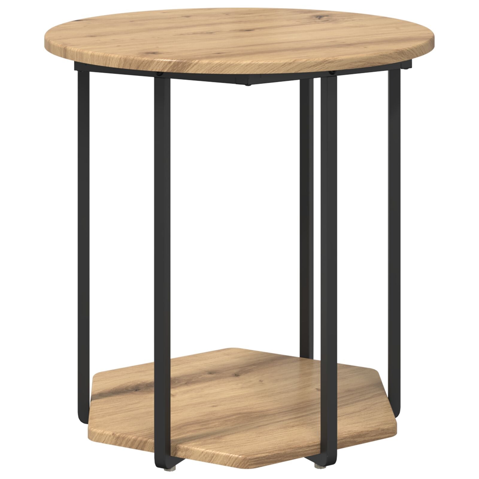 Beistelltisch 2er Set Artisan Eiche, Holz und Metall