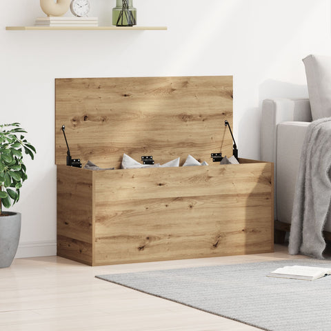 Aufbewahrungsbox mit Deckel Artisan Eiche 100x42x46 cm Ingenieure Holz
