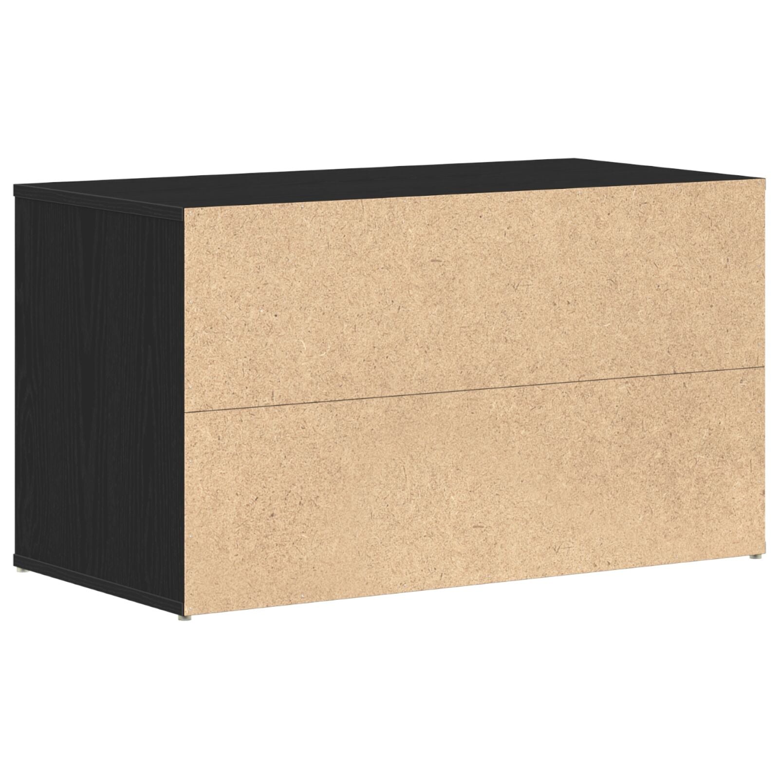 Bank Schwarz Eiche 80x40x45 cm aus Spanplatte