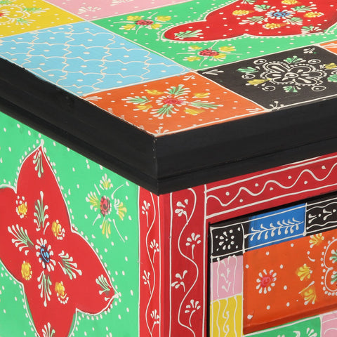 Konsolentisch bunt 100x30x75 cm aus Massivholz Mango