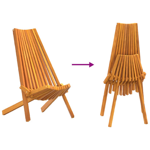 Klappgartenstühle 2 Stück aus Akazienholz