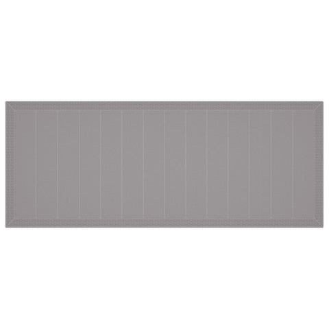 11-teiliges Garten Esstisch Set mit Kissen Hellgrau Poly-Rattan