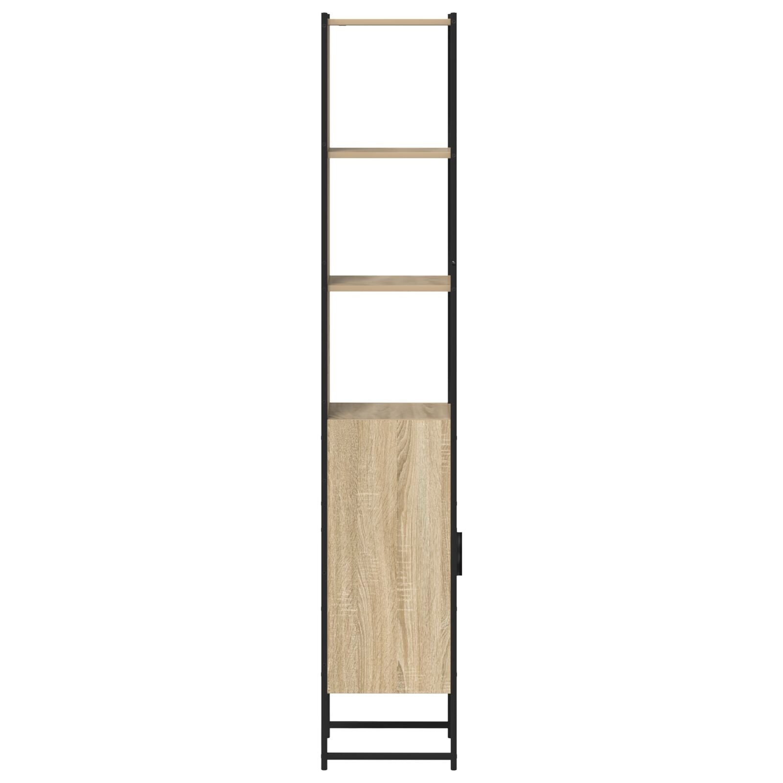 Badezimmer Schrank Sonoma Eiche 33x33x185,5 cm Ingenieurholz