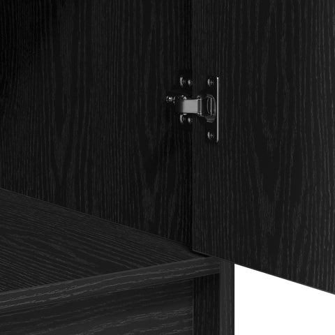 Sideboard Schwarz Eiche 40x41x75 cm Holzwerkstoff