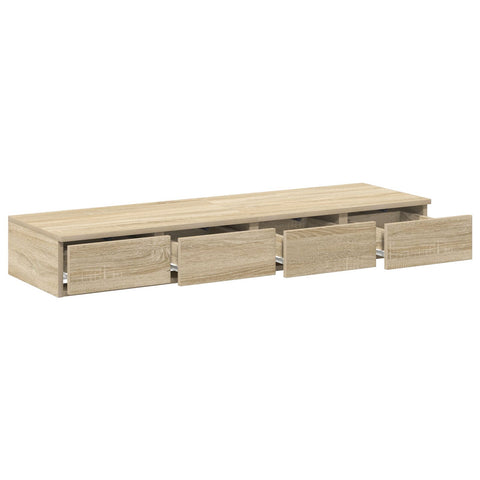 Bett Schubladen Sonoma Eiche 120x36.5x16.5 cm Holzwerkstoff