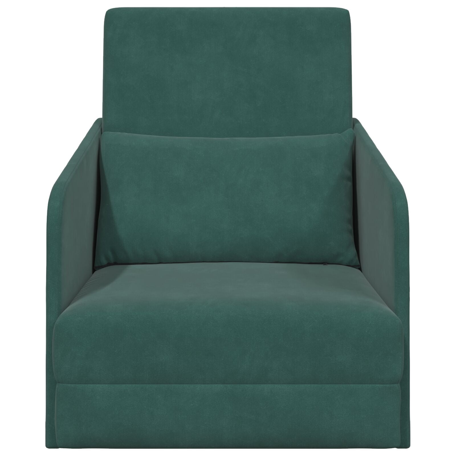 Boden-Sofa-Bett 2-in-1 Dunkelgrün 65x80x83 cm Samt