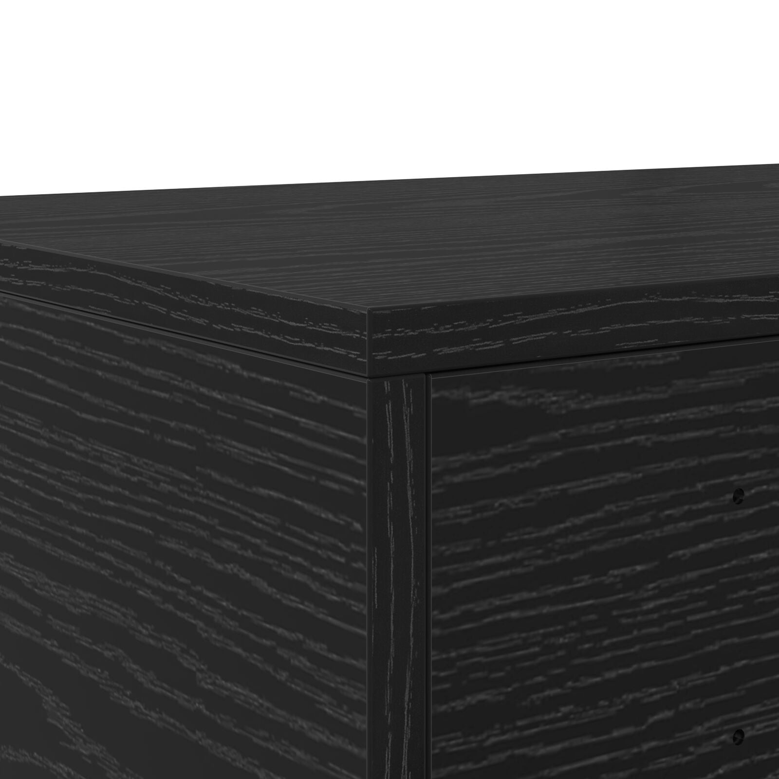 Nachttisch Schwarze Eiche Holzwerkstoff 160 x 36,5 x 16,5 cm