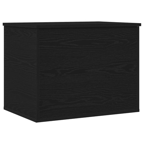 Aufbewahrungsbox mit Deckel Schwarz Eiche 60x42x46 cm Ingenieurholz