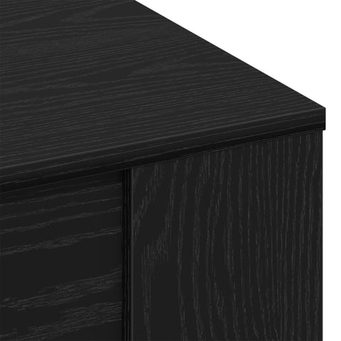 Couchtisch Schwarz Eiche 102x55x45 cm Holzwerkstoff