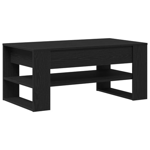 Couchtisch Schwarz Eiche 102x55x45 cm Holzwerkstoff