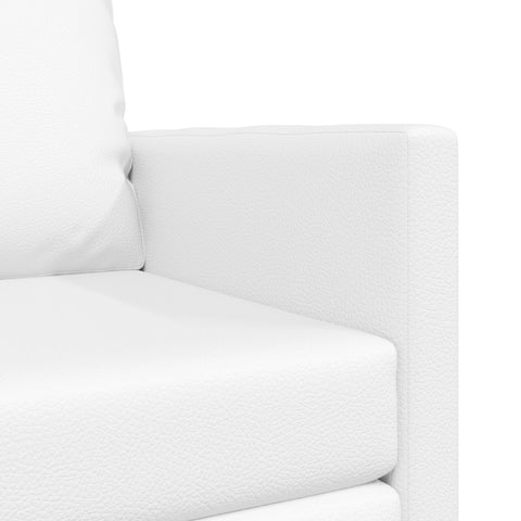 Boden-Sofa-Bett 2-in-1 Weiß 74x77x81 cm Kunstleder