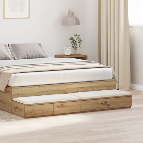 Nachttisch Artisan Eiche Holz 150 x 36.5 x 16.5 cm Minimalistisch