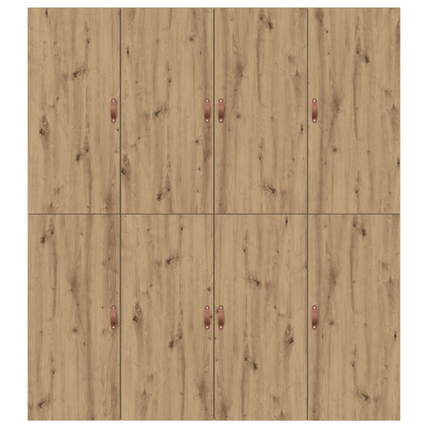 Aufbewahrungsbettgestell Artisan Eiche 200x200 cm