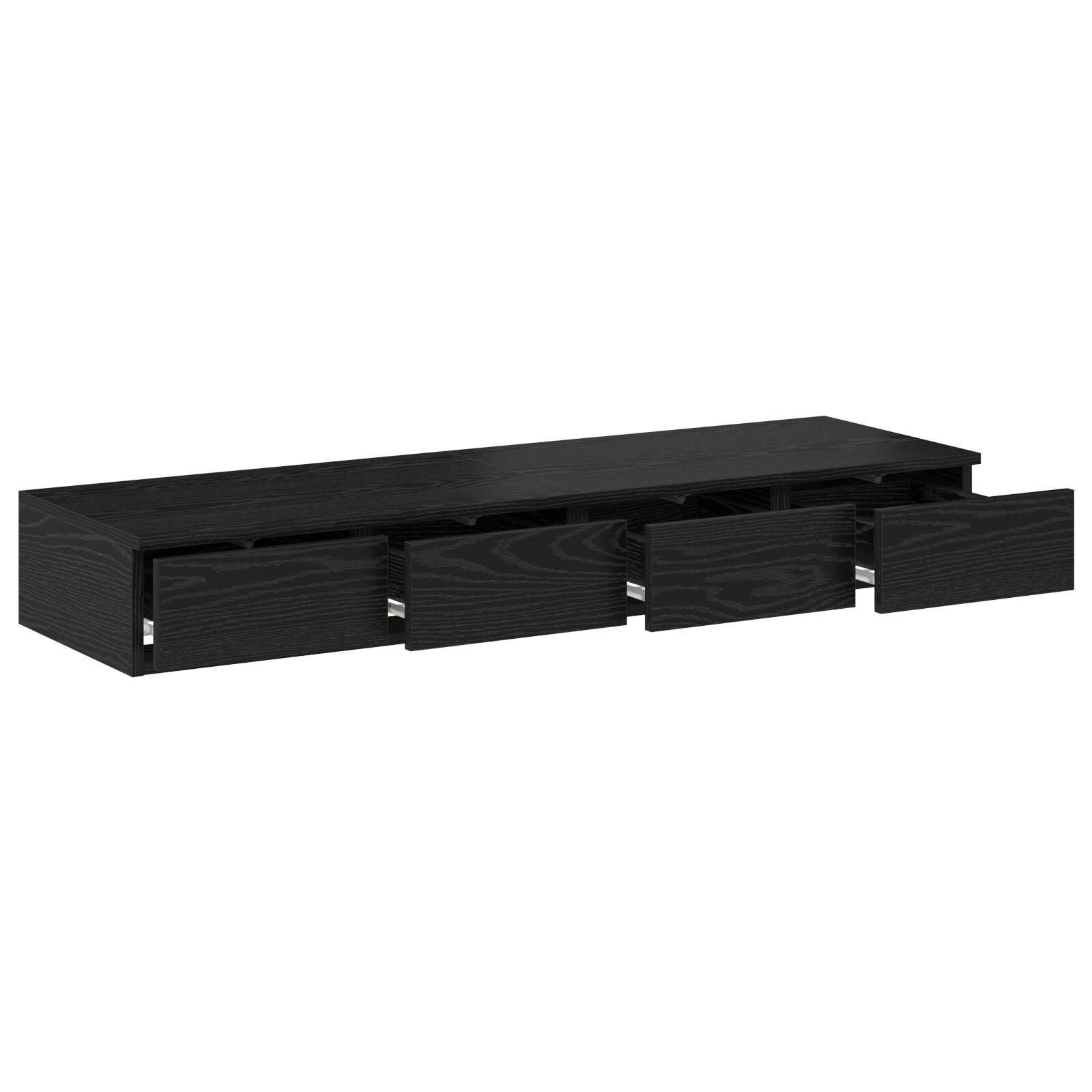 Bett Schubladen Schwarz 120x36,5x16,5 cm Holzwerkstoff