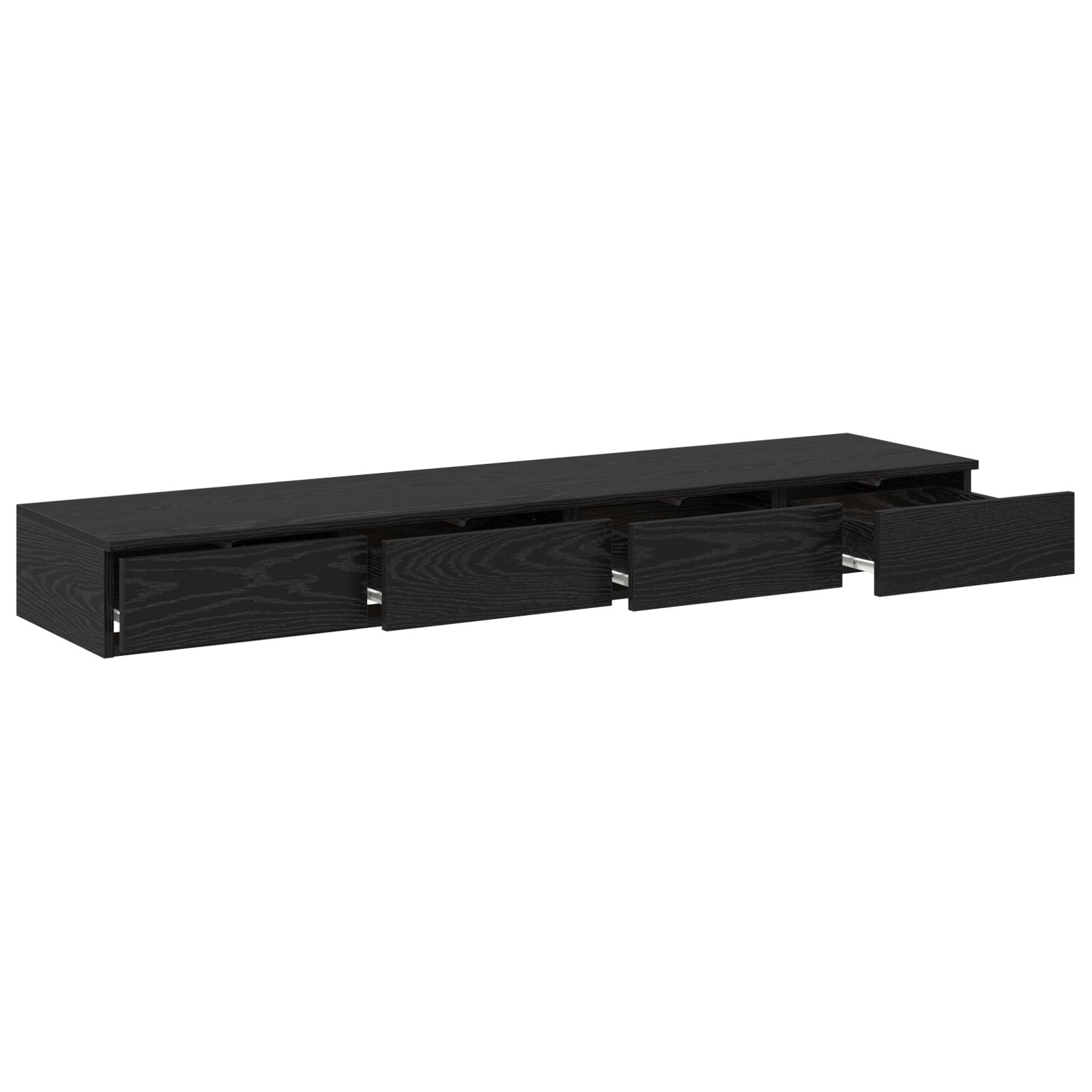 Nachttisch Schwarze Eiche Holzwerkstoff 160 x 36,5 x 16,5 cm