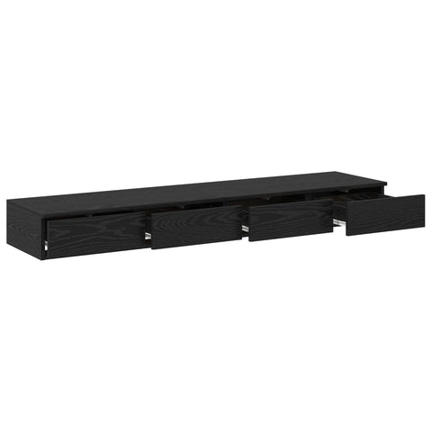 Nachttisch Schwarze Eiche Holzwerkstoff 160 x 36,5 x 16,5 cm