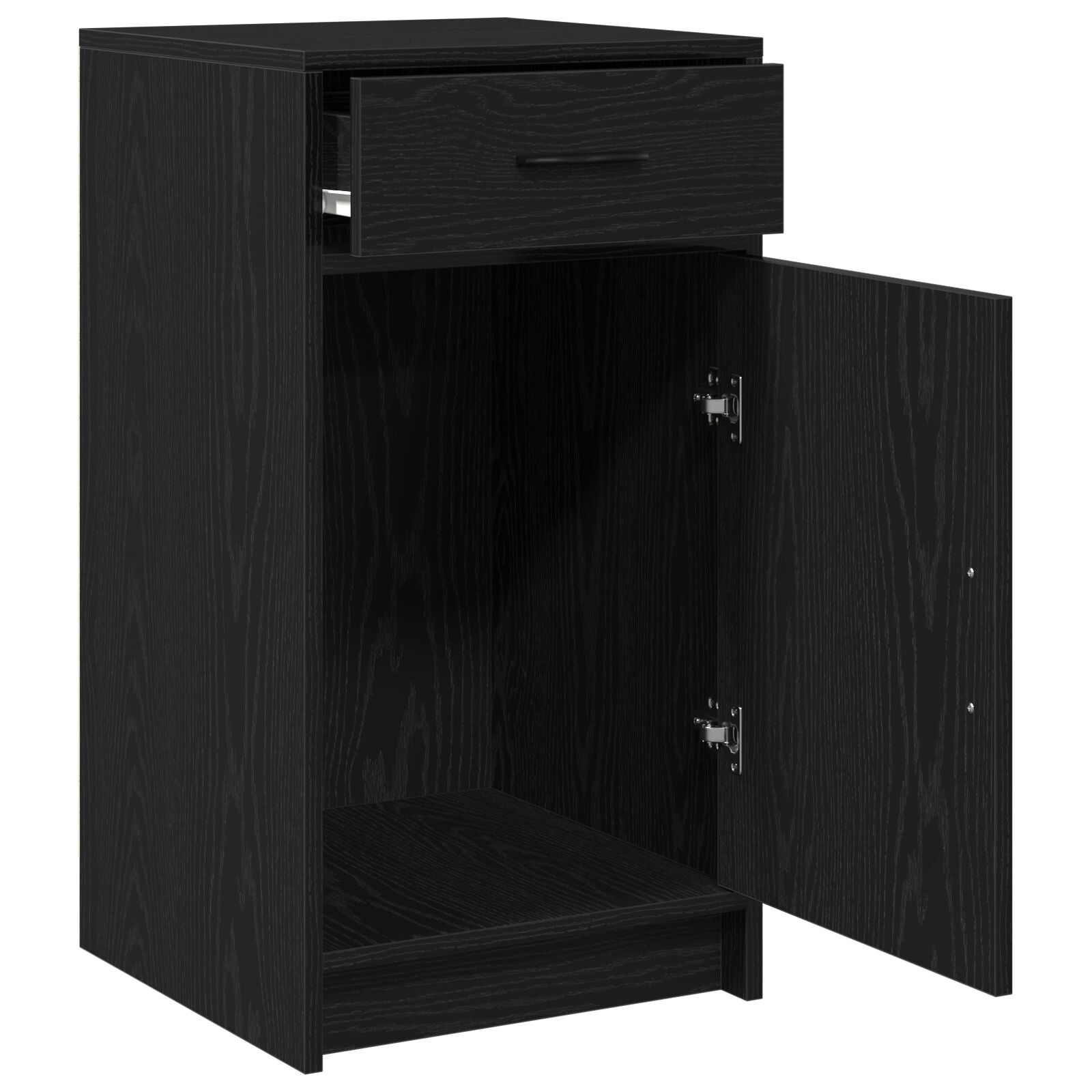 Sideboard Schwarz Eiche 40x41x75 cm Holzwerkstoff