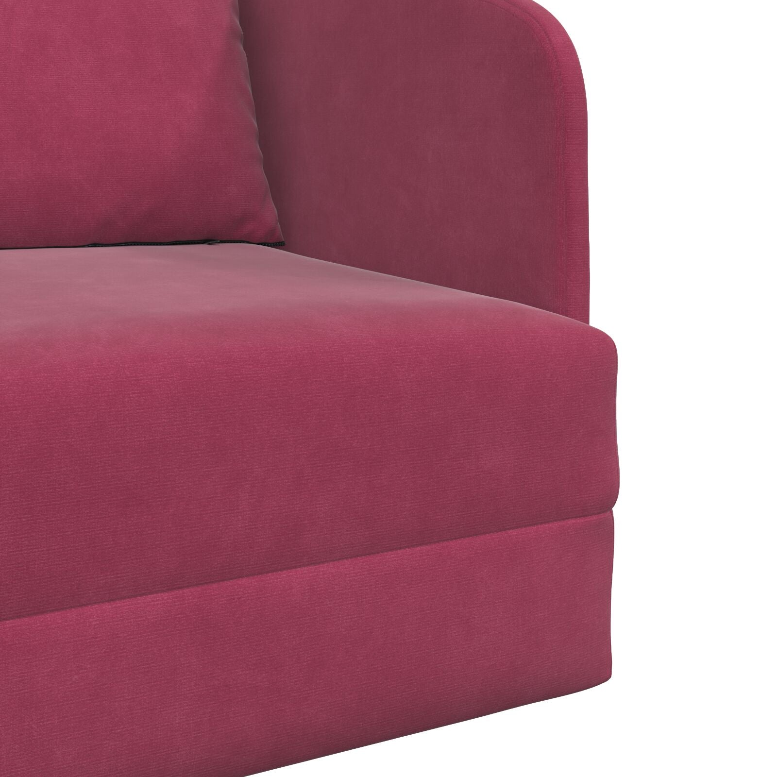 Futon-Sofa 2-in-1 Weinrot 65x80x83 cm Samt