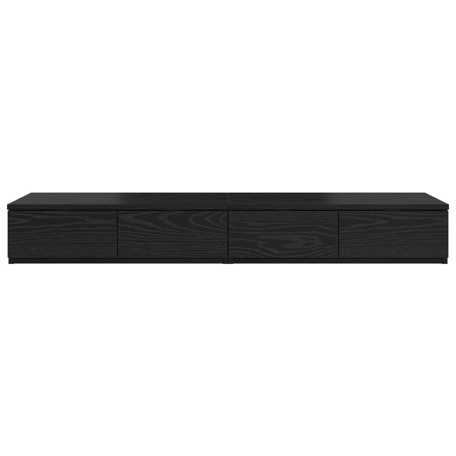 Bett Schubladen Schwarz 120x36,5x16,5 cm Holzwerkstoff