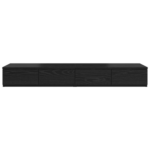 Bett Schubladen Schwarz 120x36,5x16,5 cm Holzwerkstoff