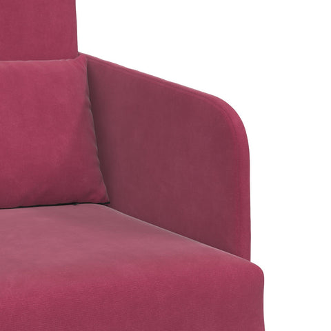 Futon-Sofa 2-in-1 Weinrot 65x80x83 cm Samt