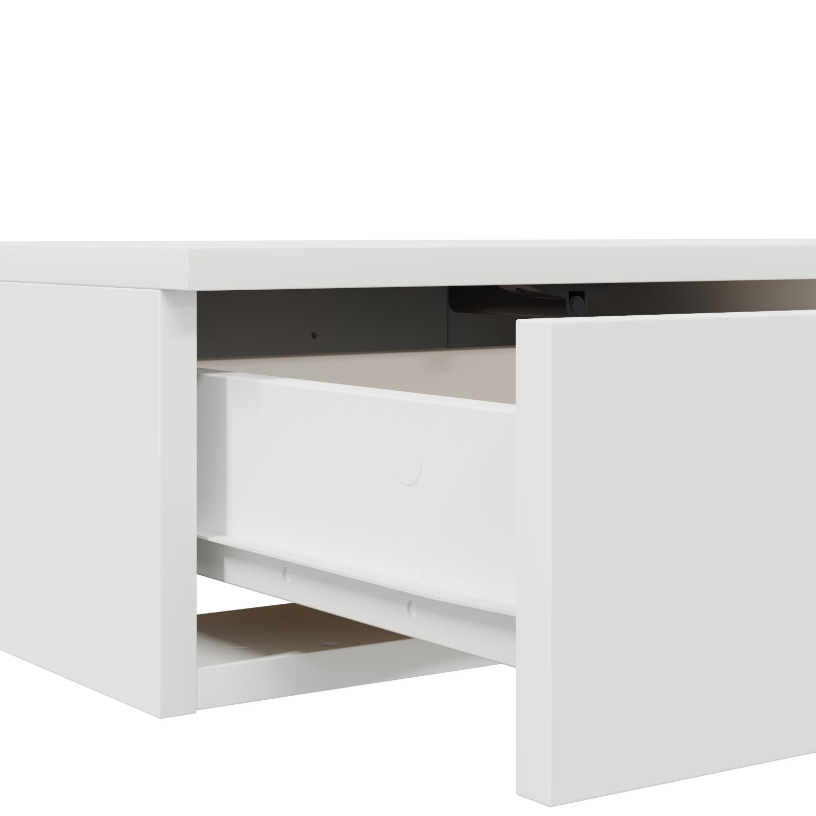 Nachttisch Weiß 160x36,5x16,5 cm aus MDF
