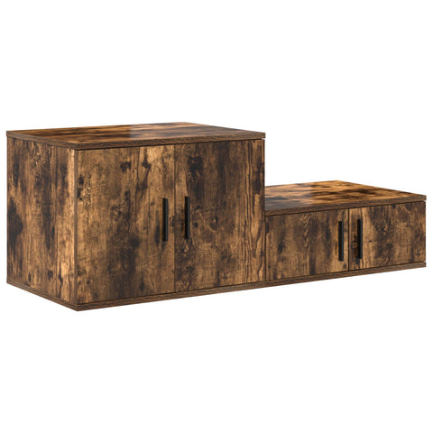 Aufbewahrungsschrank Räuchereiche 103x41x40 cm Engineeringholz