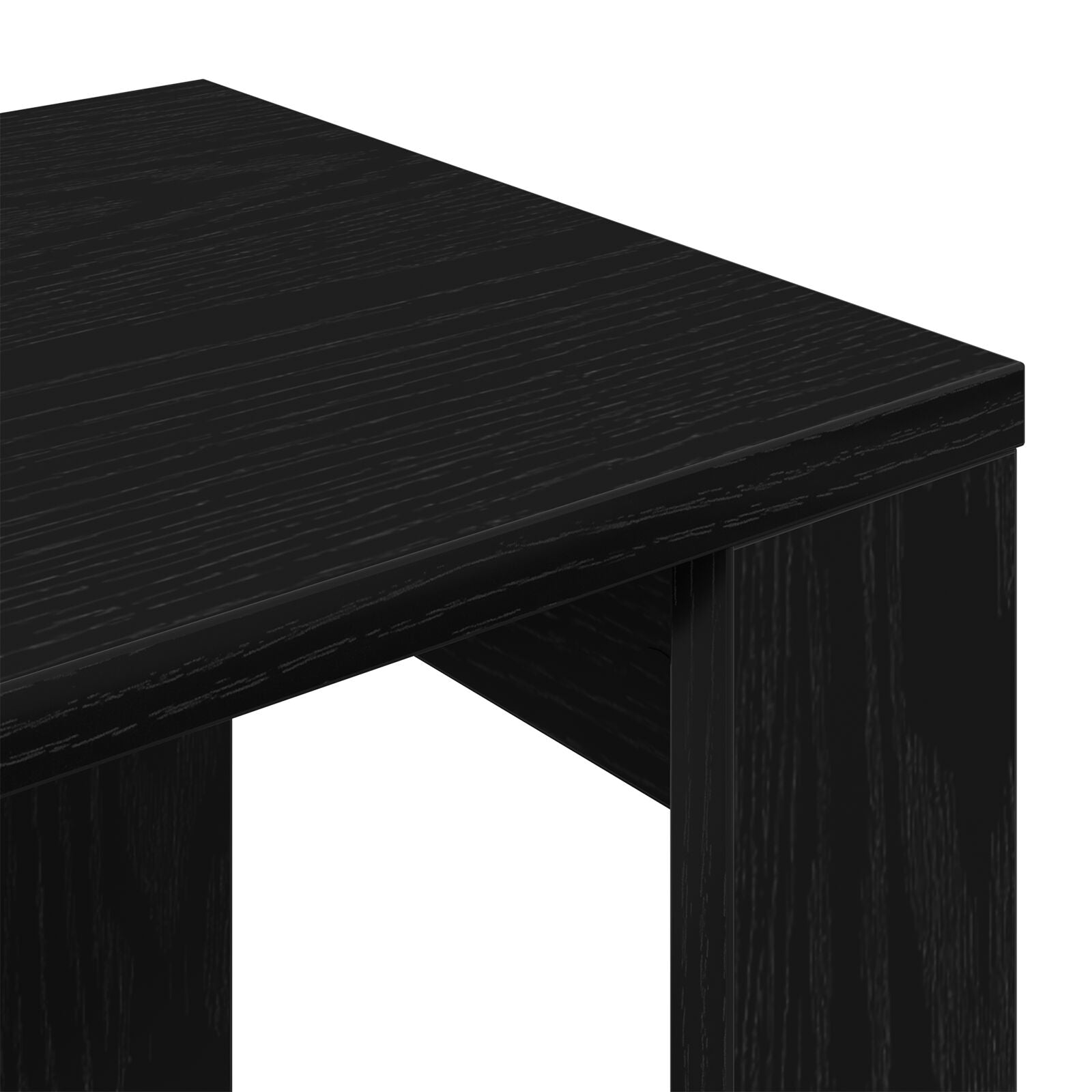 3-teilige Nestingtische in Schwarz Eiche aus Holzwerkstoff
