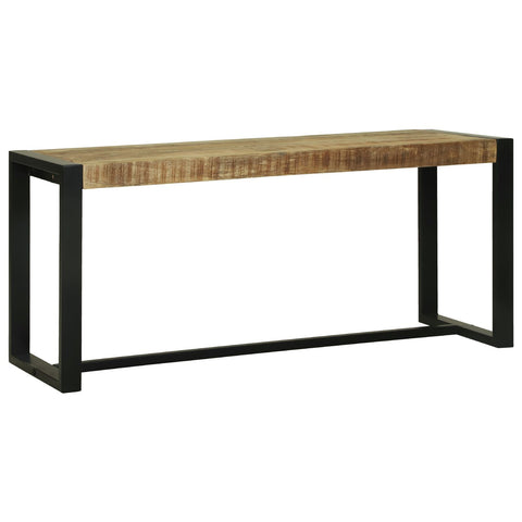 Flurbank Braun Mangoholz 100 x 35 x 45 cm Langlebig Flurbank
