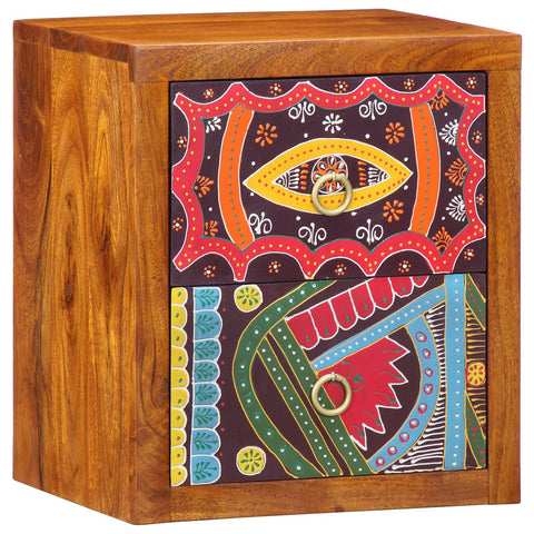 Nachttisch 35x30x40 cm Massivholz Akazie
