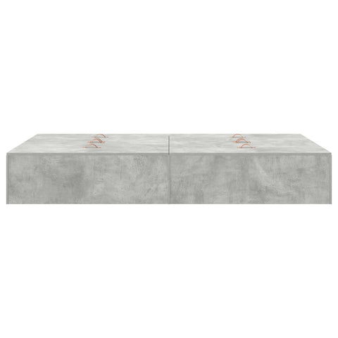 Aufbewahrungsbettgestell Beton Grau 120x190 cm