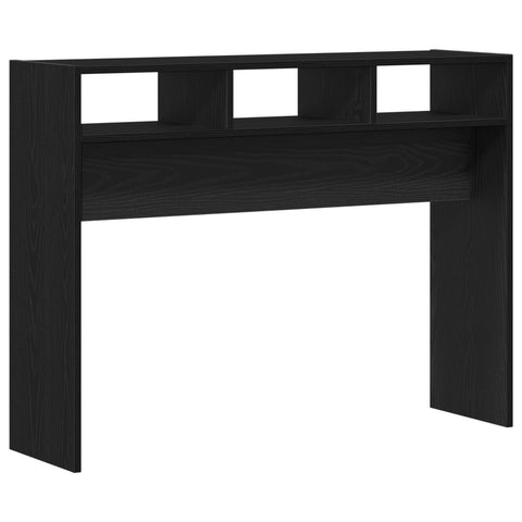 Konsolentisch Schwarz Eiche 105x30x80 cm