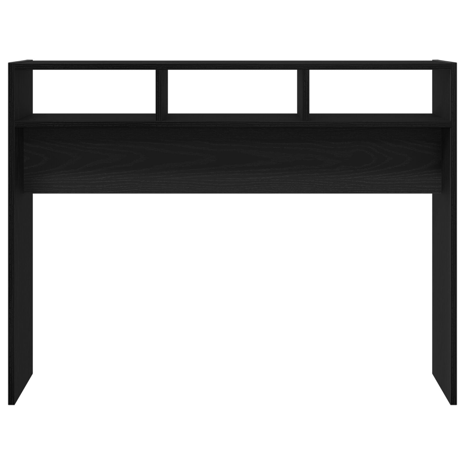 Konsolentisch Schwarz Eiche 105x30x80 cm