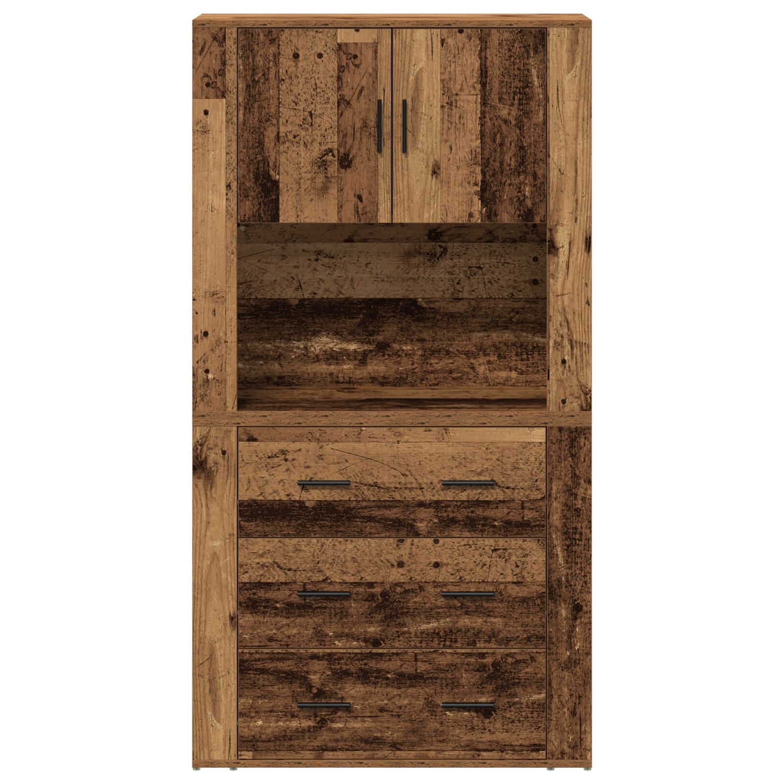 Highboard aus Altholz 80x33x150 cm