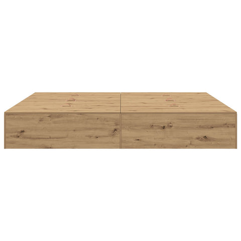 Aufbewahrungsbettgestell Artisan Eiche 200x200 cm