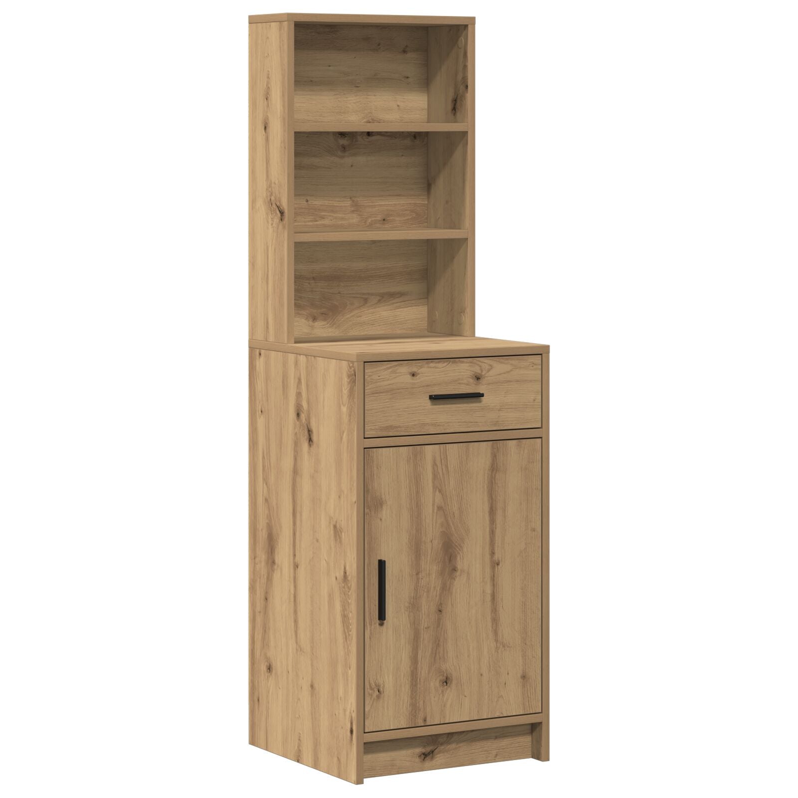 2-tlg. Schminktisch-Set mit LED-Leuchten Artisan Eiche