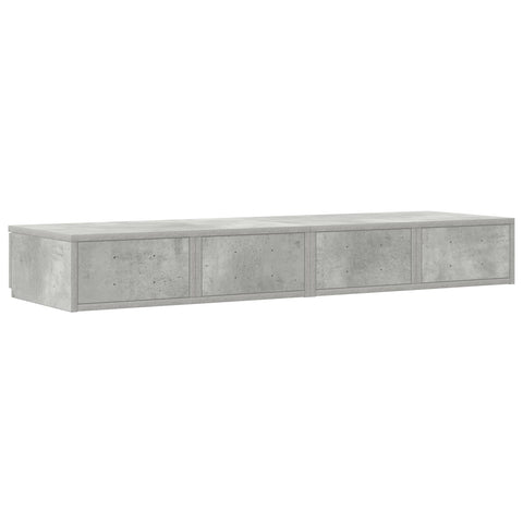 Bett Schubladen Beton Grau 120x36,5x16,5 cm