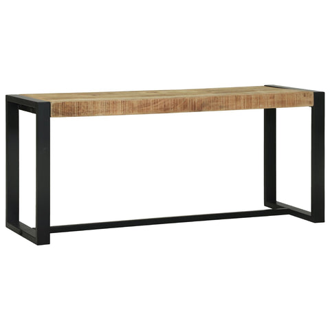 Flurbank Braun Mangoholz 100 x 35 x 45 cm Langlebig Flurbank