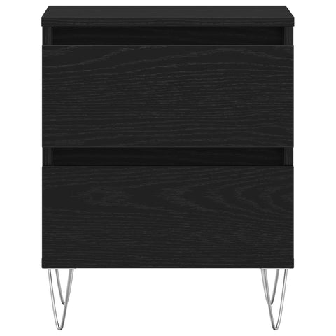 Nachtkabinette 2 Stk. schwarze Eiche 40x35x50 cm Holzwerkstoff