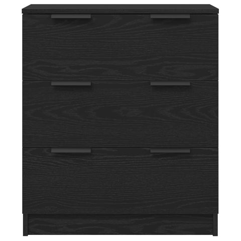 3-teilige Sideboards aus schwarzem Eichenholzwerkstoff
