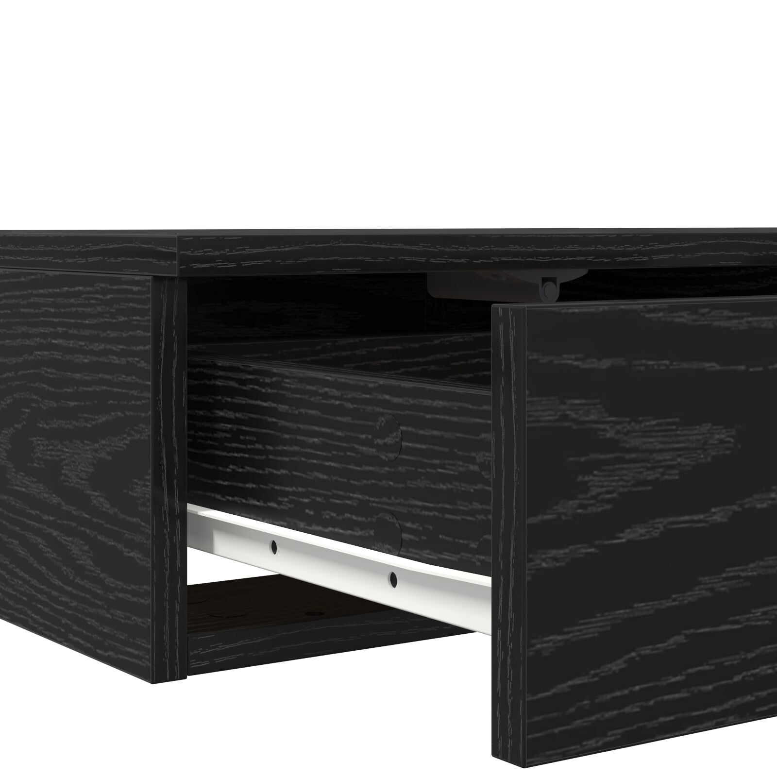 Nachttisch Schwarze Eiche Holzwerkstoff 160 x 36,5 x 16,5 cm