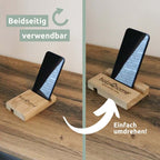 Smartphone-Halterung Handyhalter aus Eichenholz  stabil & stilvoll