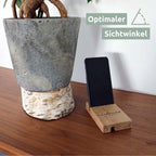 Smartphonehalter-Holz Handyhalter aus Eichenholz  stabil & stilvoll