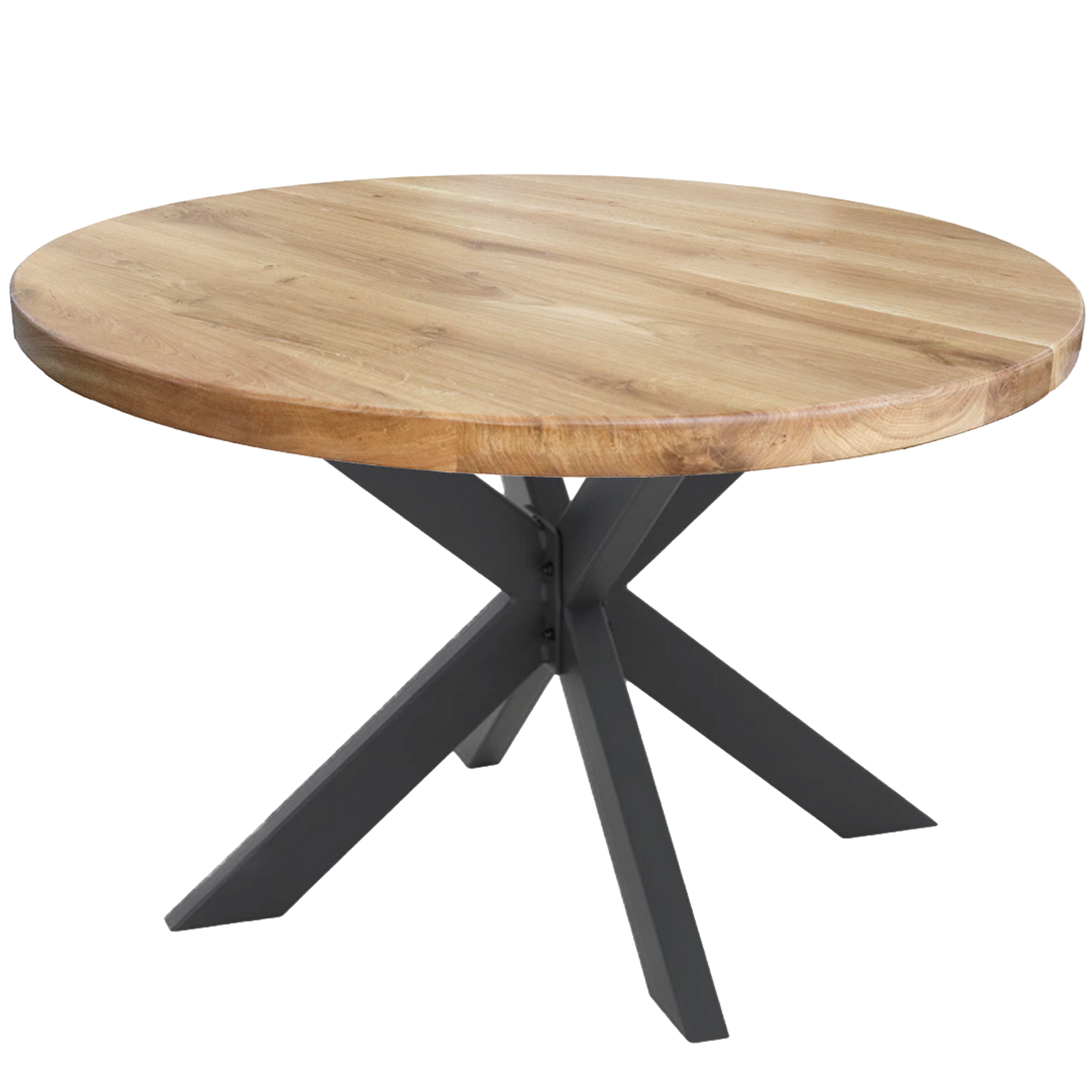 Runde Tischplatte aus massiver Eiche ⌀100 cm